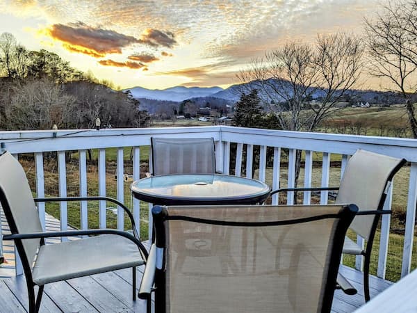 Front deck of the private guest suite